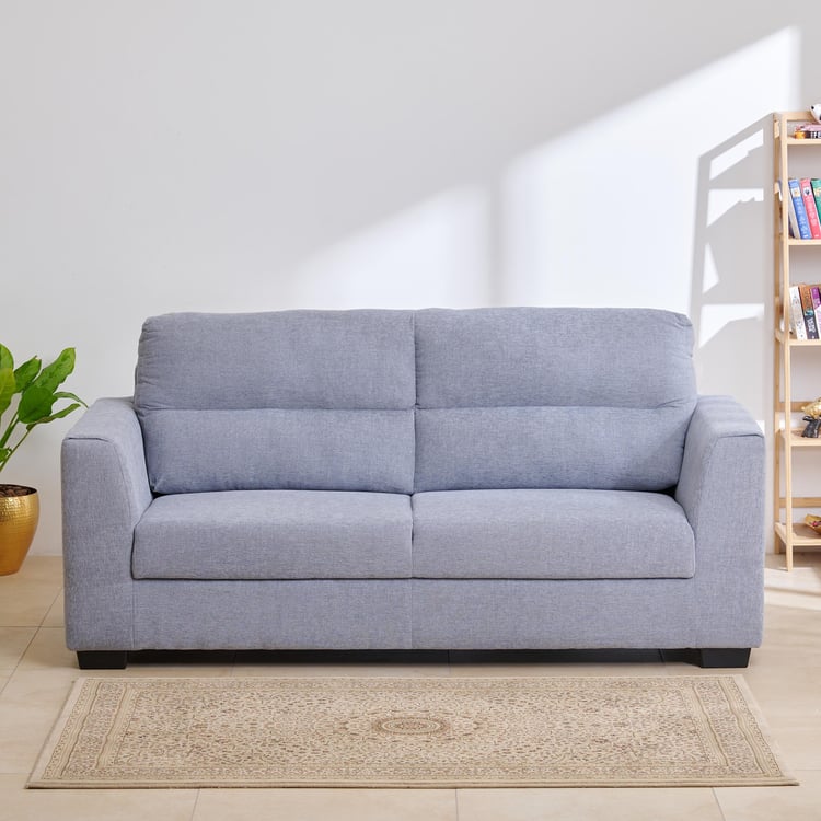 Ellora Fabric 3-Seater Sofa - Grey