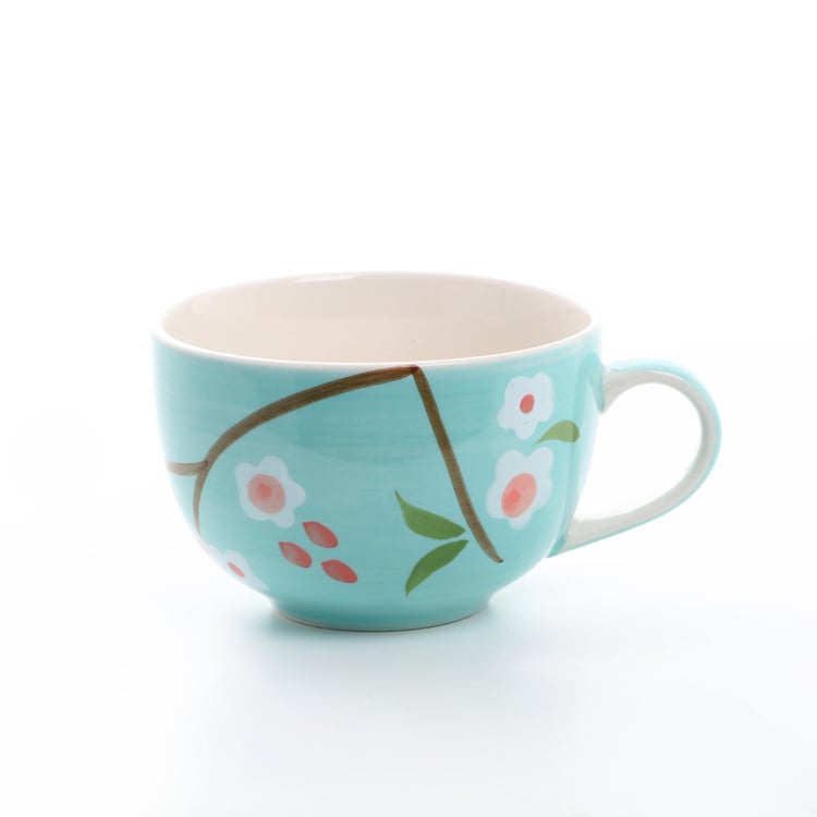Bespoke Stoneware Printed Cup and Saucer - 230ml