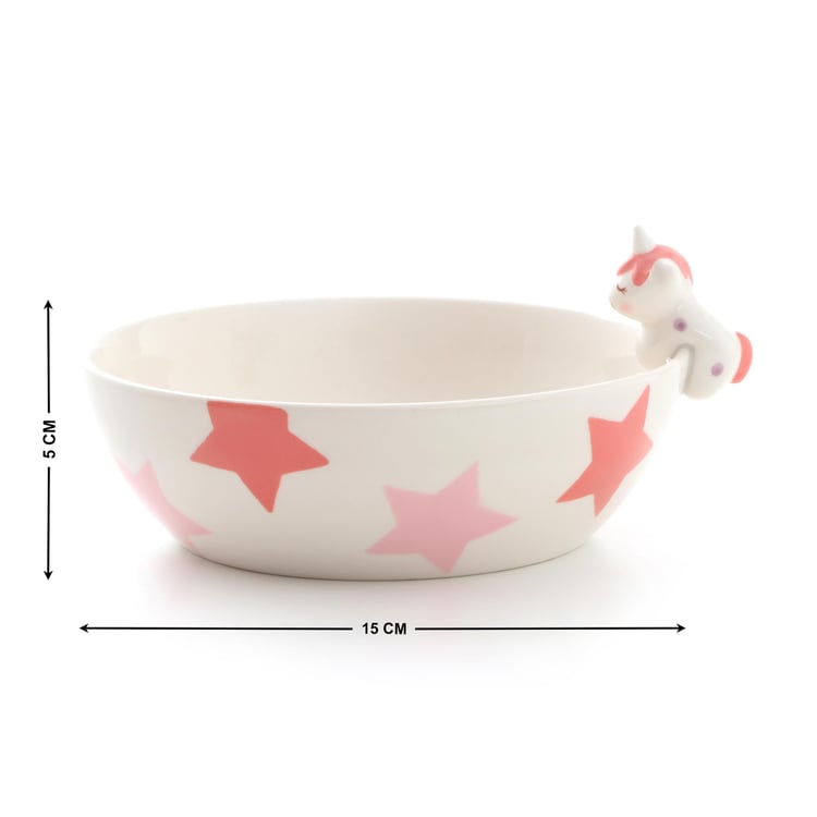 Corsica Bliss Kids Stoneware Printed Cereal Bowl - 500ml