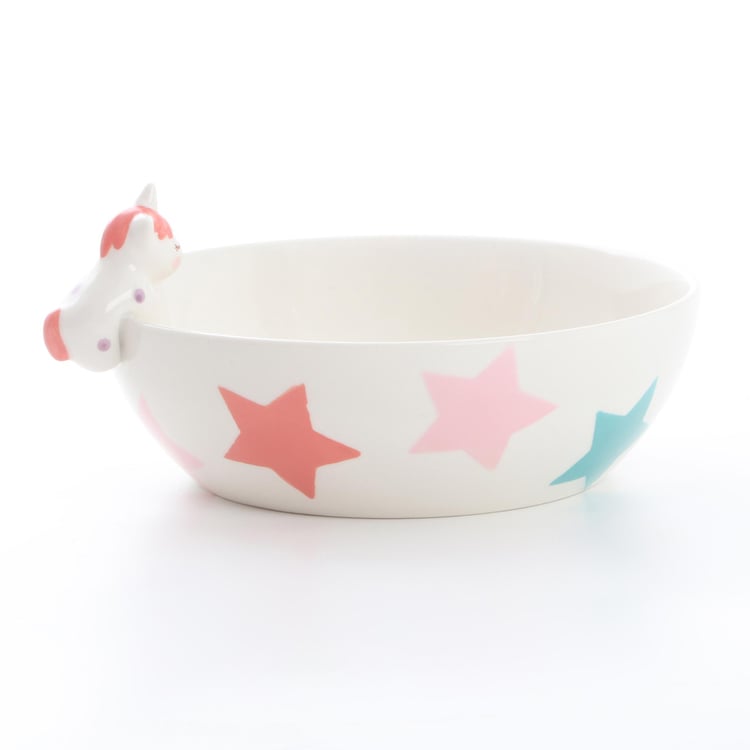 Corsica Bliss Kids Stoneware Printed Cereal Bowl - 500ml