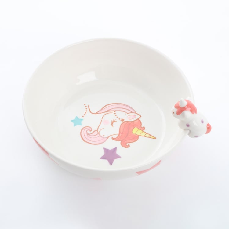 Corsica Bliss Kids Stoneware Printed Cereal Bowl - 500ml