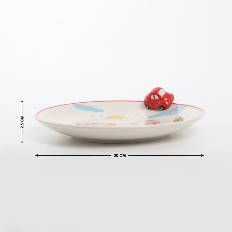 Corsica Bliss Kids Stoneware Printed Appetiser Plate - 20cm