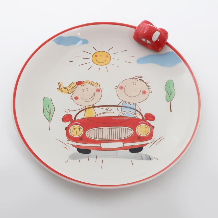 Corsica Bliss Kids Stoneware Printed Appetiser Plate - 20cm