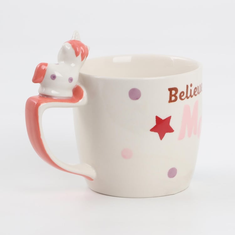 Corsica Bliss Kids Stoneware Printed Milk Mug - 320ml