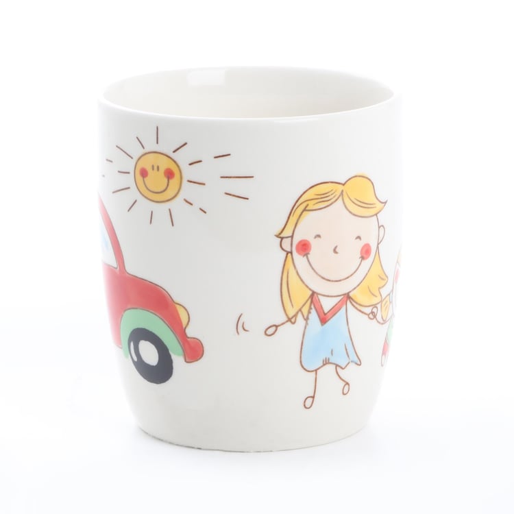 Buy Bliss Kids Stoneware Printed Milk Mug 300ml from Home Centre - Main Image