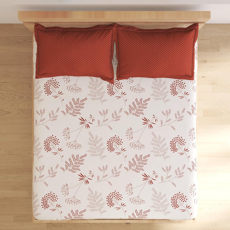 Corsica Juniper Microfibre Printed 3Pcs Queen Bedsheet Set