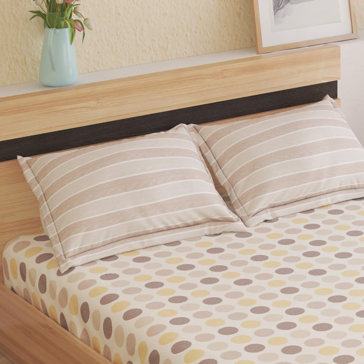 Corsica Juniper Microfibre Printed 3Pcs Queen Bedsheet Set