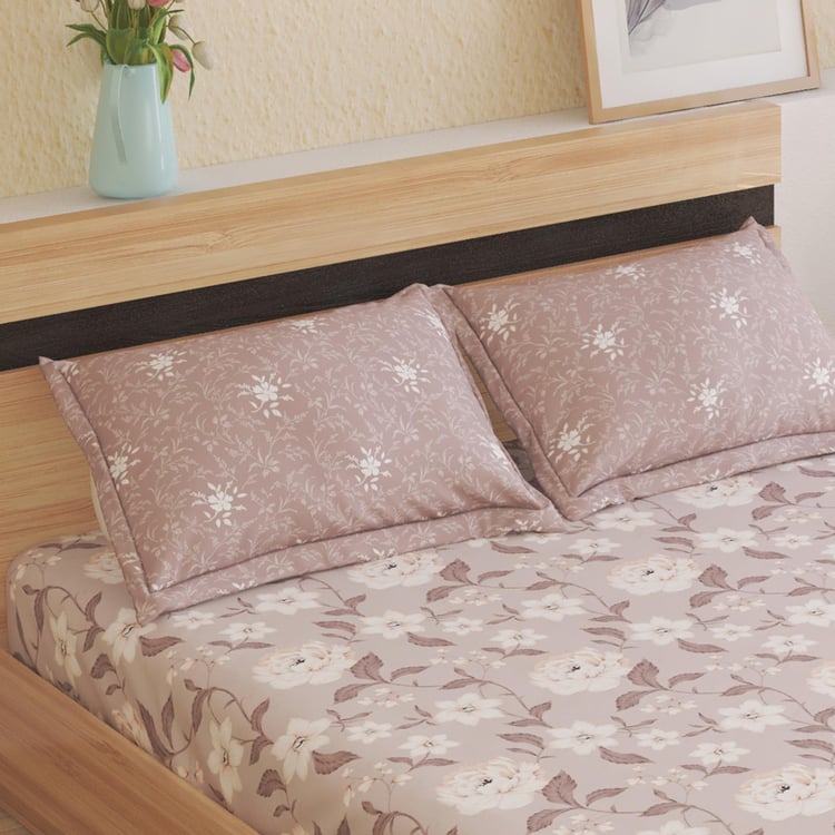 Corsica Juniper Microfibre Printed 3Pcs Queen Bedsheet Set