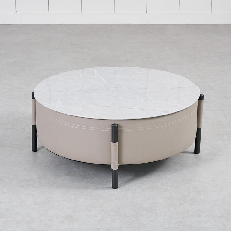 Marcello Glass Top Coffee Table - Grey