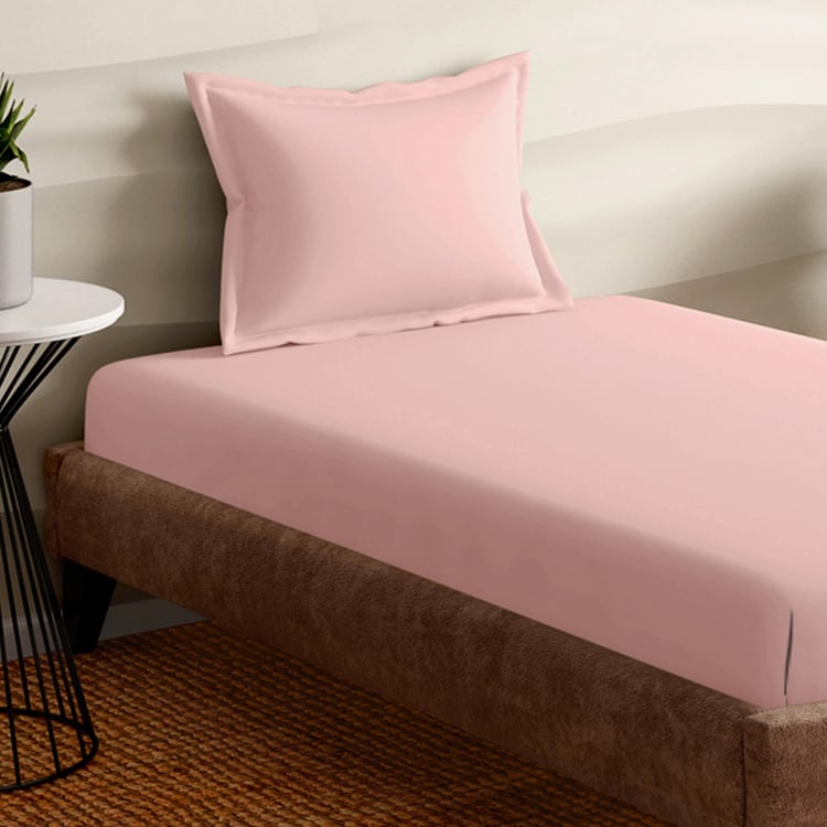 PORTICO Satin Premium Cotton 250TC 2Pcs Single Bedsheet Set