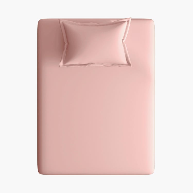 PORTICO Satin Premium Cotton 250TC 2Pcs Single Bedsheet Set