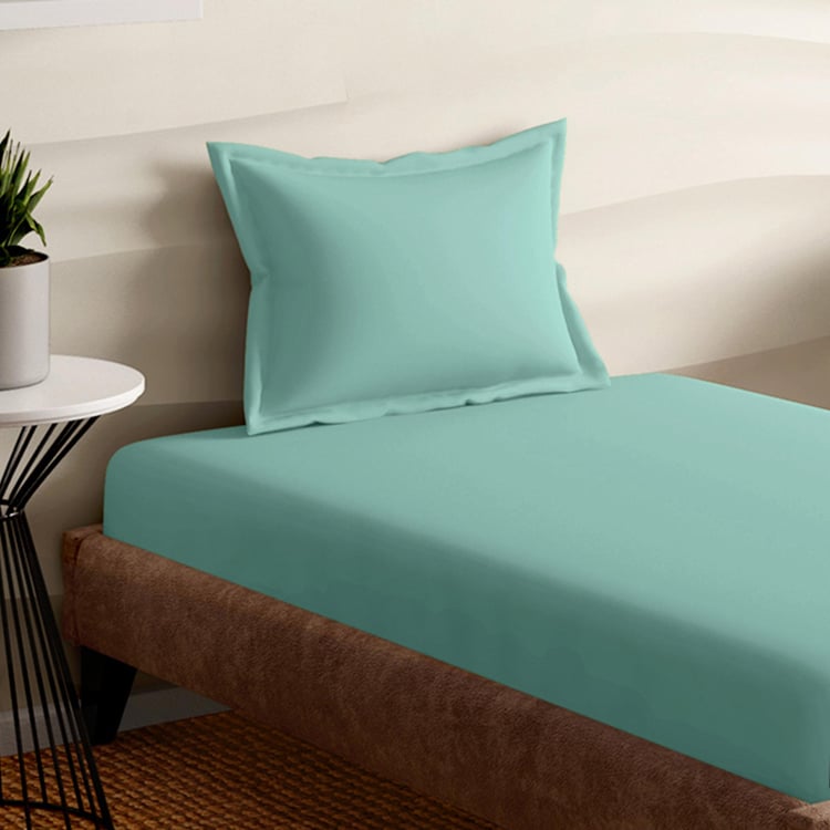 PORTICO Satin Premium Cotton 250TC 2Pcs Single Bedsheet Set