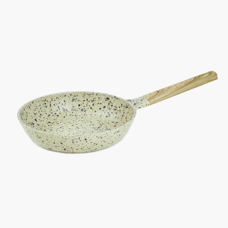 Marshmallow Adele Aluminium Frying Pan with Wood Handle - 25cm