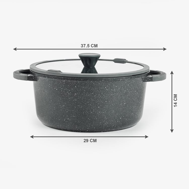 Marshmallow Adele Aluminium Non-Stick Casserole with Lid - 6.8L