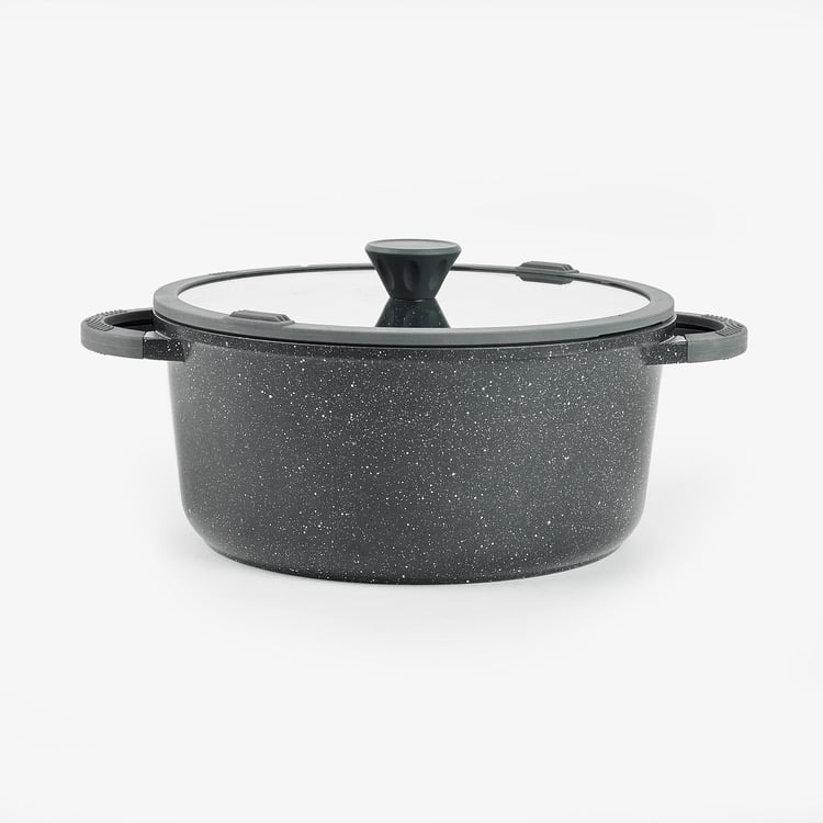 Marshmallow Adele Aluminium Non-Stick Casserole with Lid - 6.8L