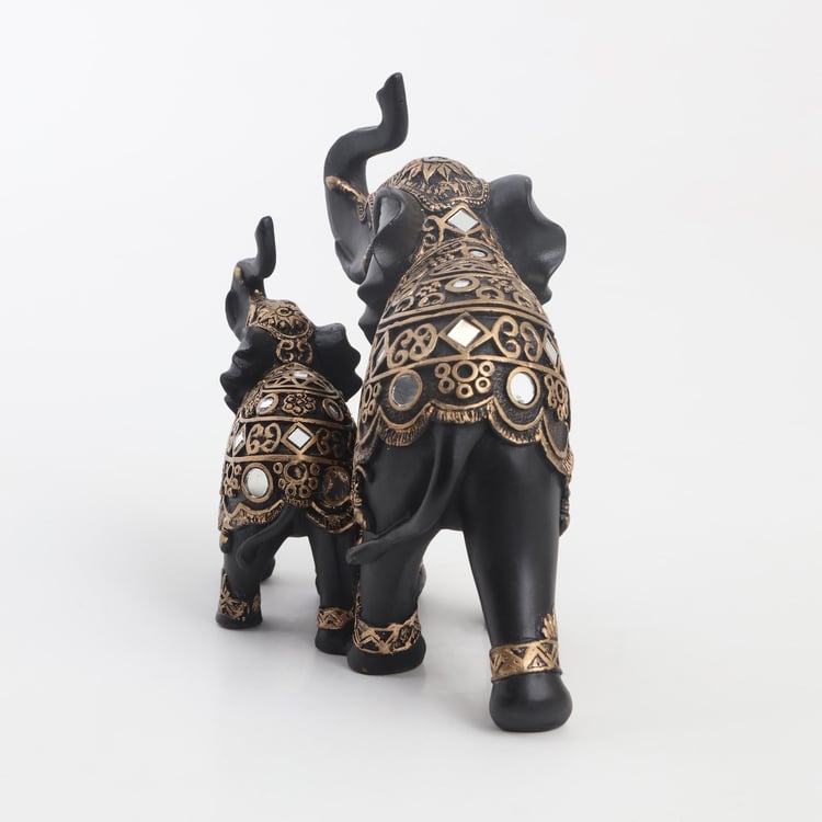 Corsica Mirat Polyresin Elephants Figurine