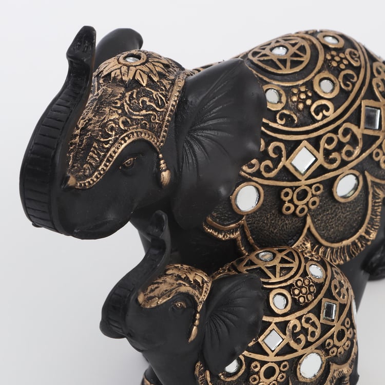 Corsica Mirat Polyresin Elephants Figurine