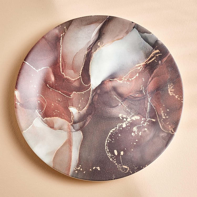 Breccia Melamine Printed Dinner Plate - 27cm