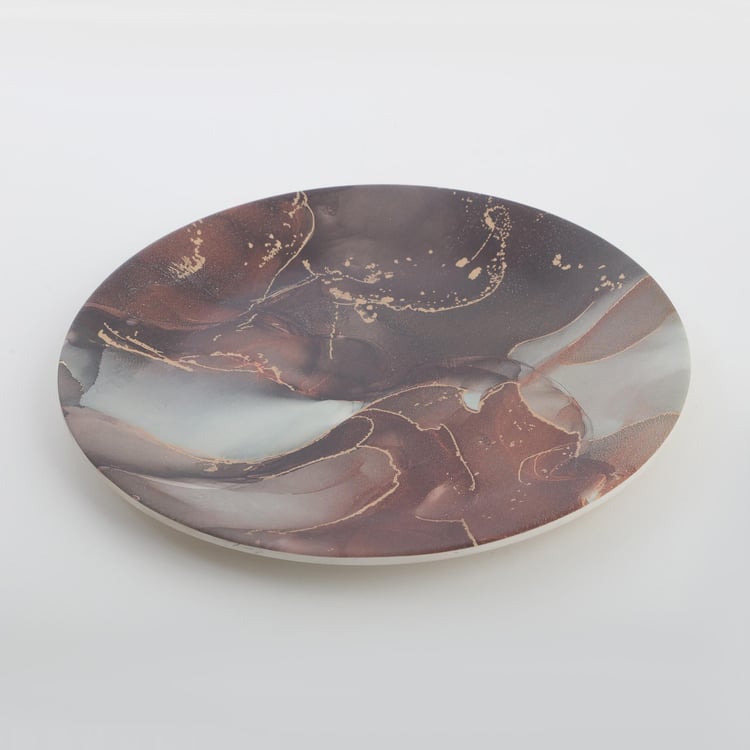 Breccia Melamine Printed Dinner Plate - 27cm