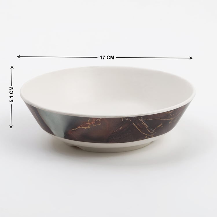 Breccia Melamine Printed Serving Bowl - 780ml