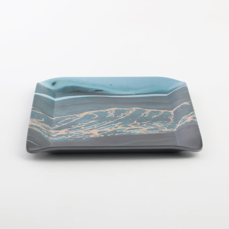 Breccia Melamine Printed Serving Tray - 30.8x23cm