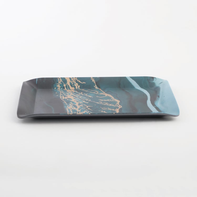 Breccia Melamine Printed Serving Tray - 30.8x23cm