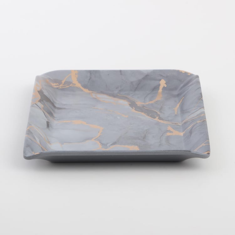 Breccia Melamine Printed Serving Tray - 23.2x17.2cm