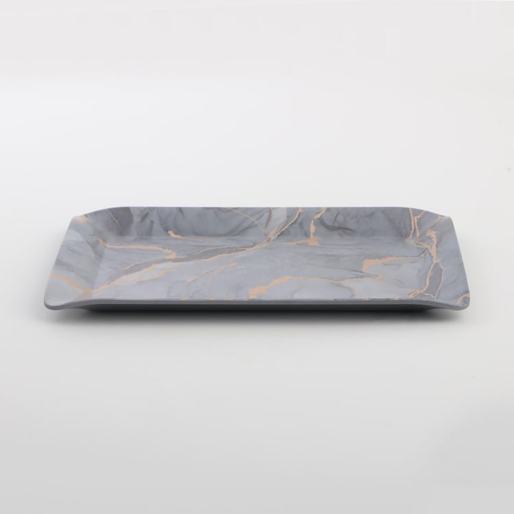 Breccia Melamine Printed Serving Tray - 30.2x23cm