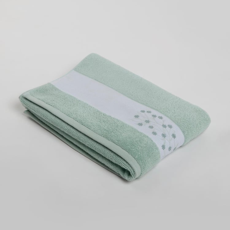 Colour Refresh Essence Cotton Embroidered Bath Towel - 70x140cm