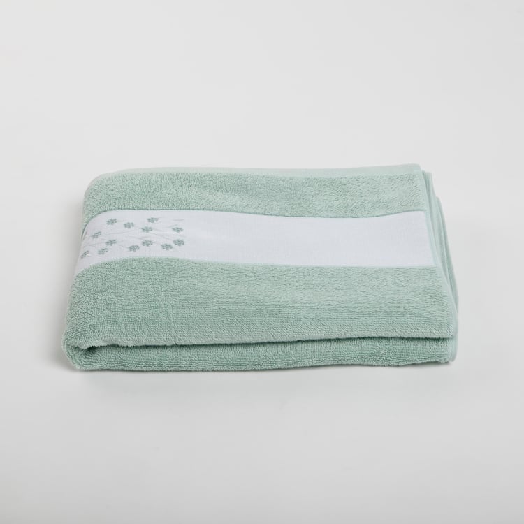 Colour Refresh Essence Cotton Embroidered Bath Towel - 70x140cm