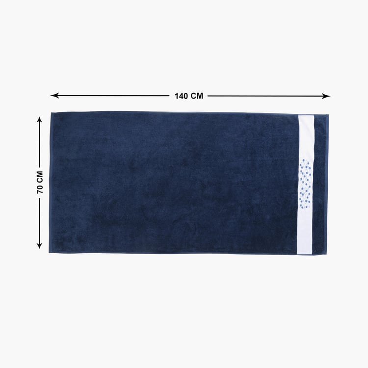 Colour Refresh Essence Cotton Embroidered Bath Towel - 140x70cm