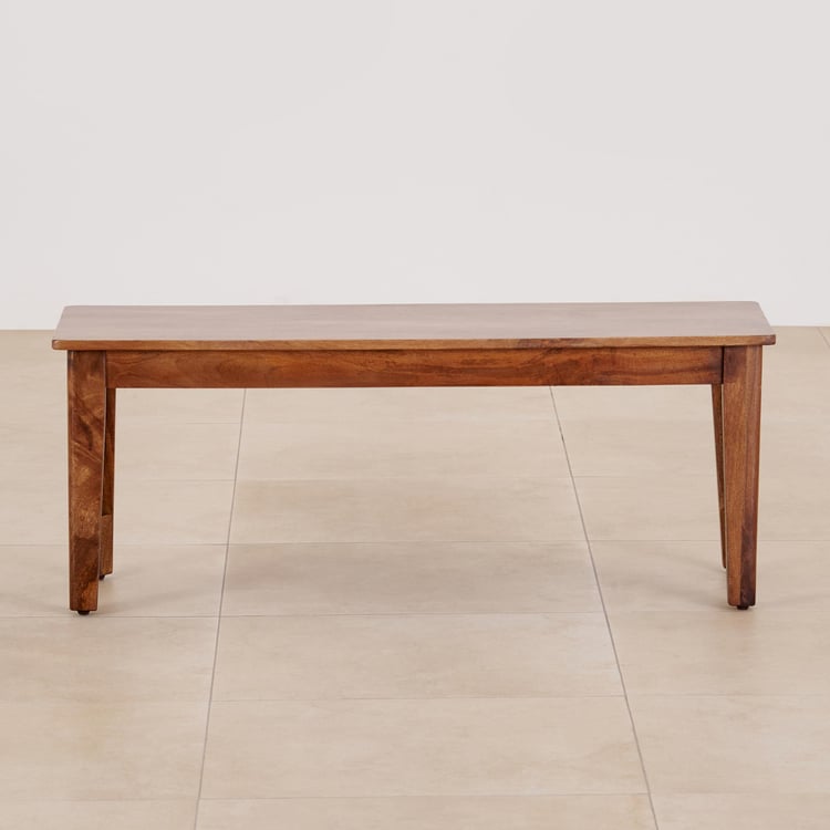 Helios Amora Mango Wood Dining Bench - Brown