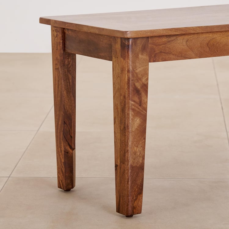 Helios Amora Mango Wood Dining Bench - Brown