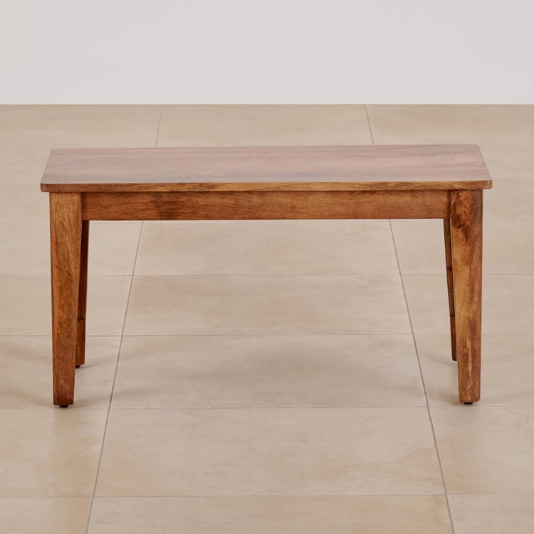 Helios Amora Mango Wood Dining Bench - Brown