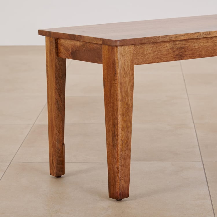 Helios Amora Mango Wood Dining Bench - Brown