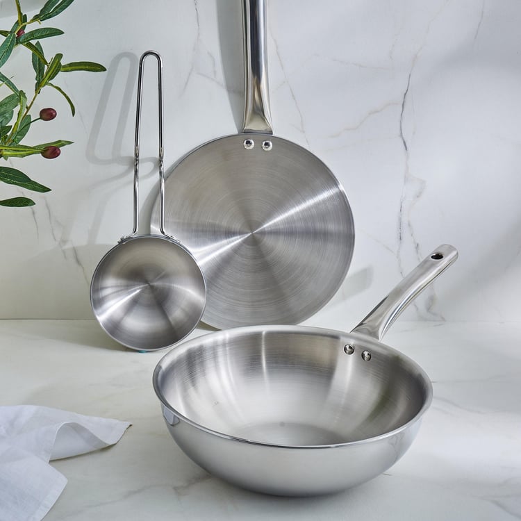 Valeria Carin Stainless Steel Induction Tadka Pan - 800ml