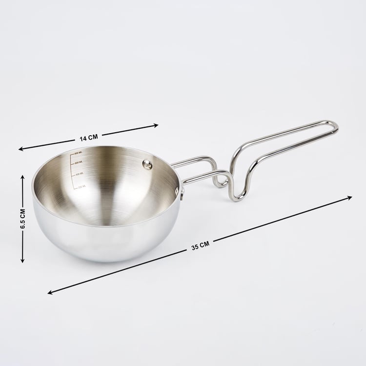 Valeria Carin Stainless Steel Induction Tadka Pan - 800ml