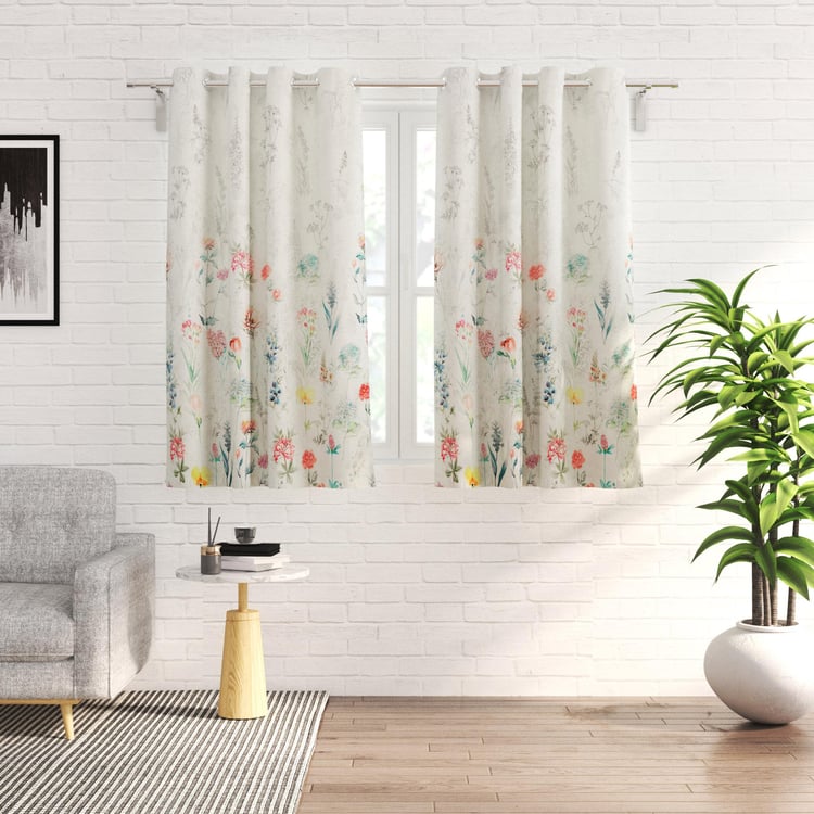 Buy Fiesta Set of 2 Printed Blackout Window Curtains from Home Centre ...