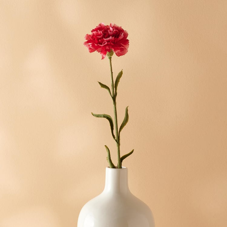 Botanical Artificial Single Carnation Flower Stick - 61cm