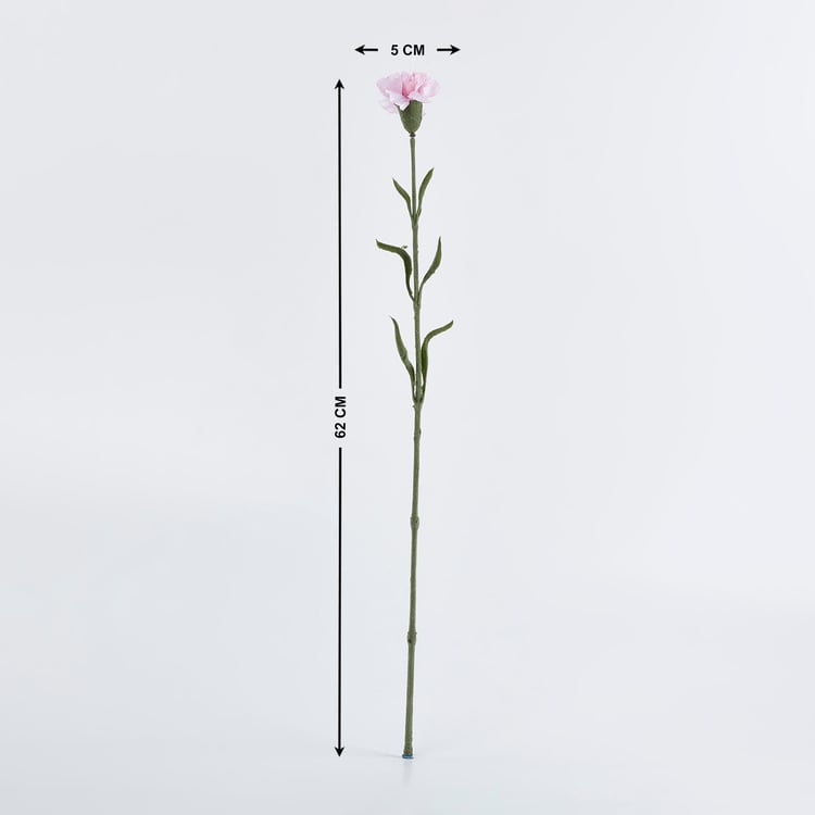 Botanical Artificial Carnation Flower Stick - 62cm