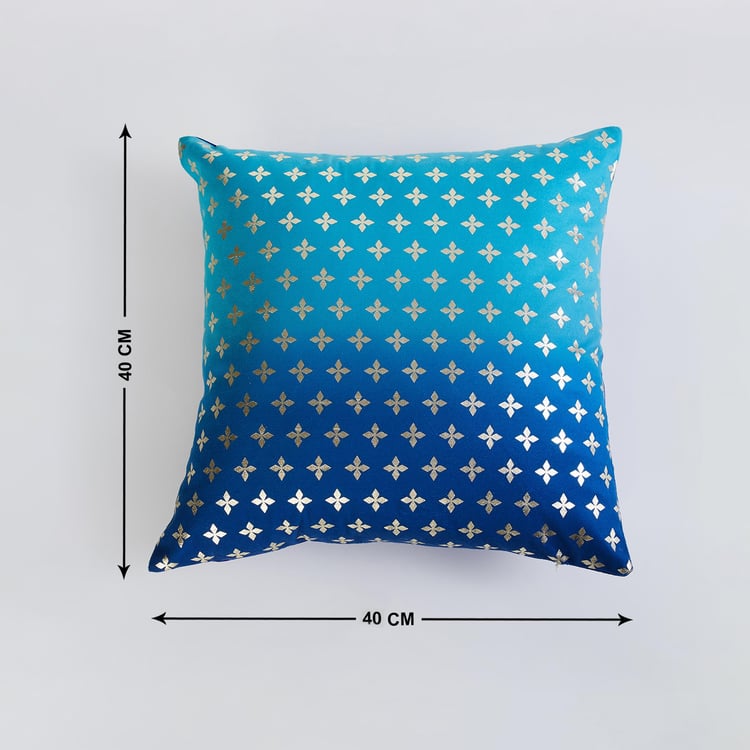 Corsica Mayur Set of 2 Foil Printed Cushion Covers - 40x40cm