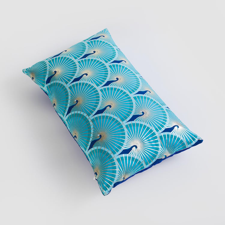 Corsica Mayur Set of 2 Foil Printed Cushion Covers - 30x50cm