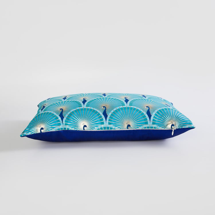 Corsica Mayur Set of 2 Foil Printed Cushion Covers - 30x50cm