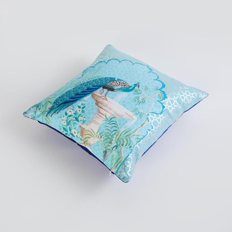 Corsica Mayur Set of 2 Foil Printed Cushion Covers - 40x40cm