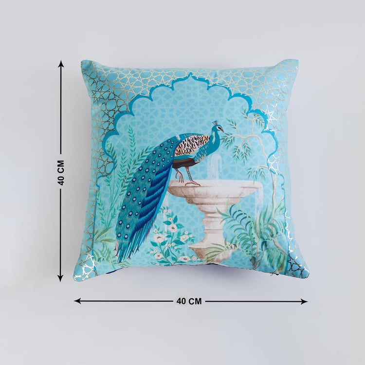 Corsica Mayur Set of 2 Foil Printed Cushion Covers - 40x40cm