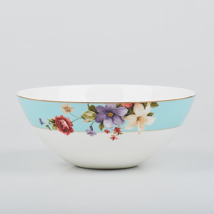 Signature Series Bone China Printed Serving Bowl - 600ml