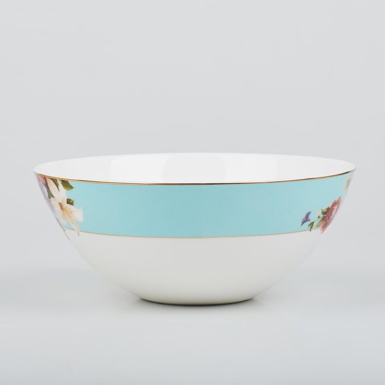 Signature Series Bone China Printed Serving Bowl - 600ml