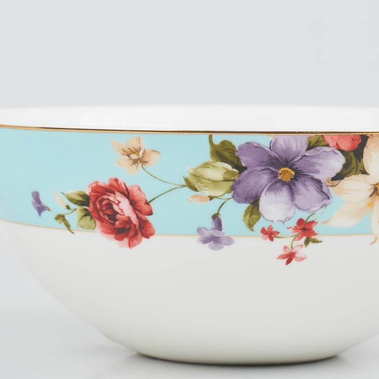 Signature Series Bone China Printed Serving Bowl - 600ml