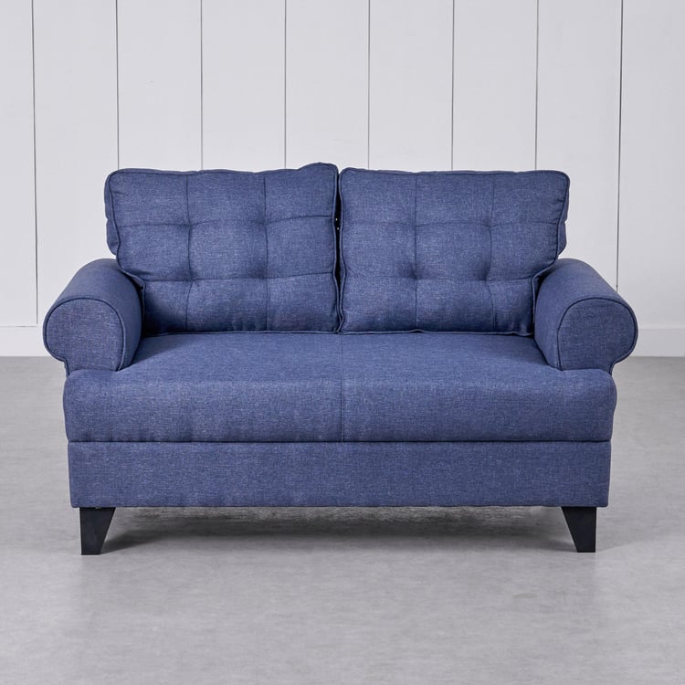 Helios California Fabric 2-Seater Sofa - Blue