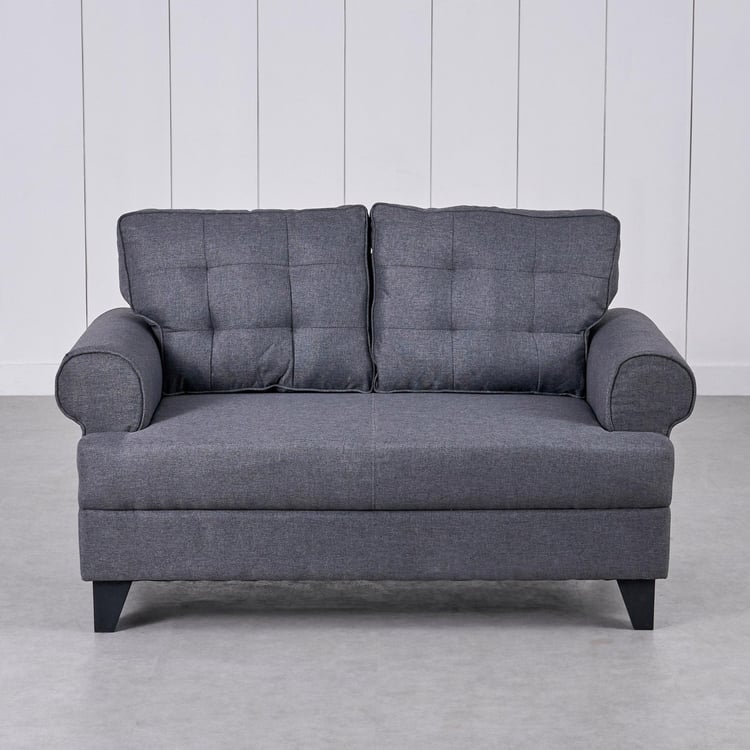 Helios California Fabric 2-Seater Sofa - Grey